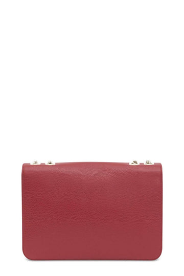 Medium Interlocking Shoulder Bag Red