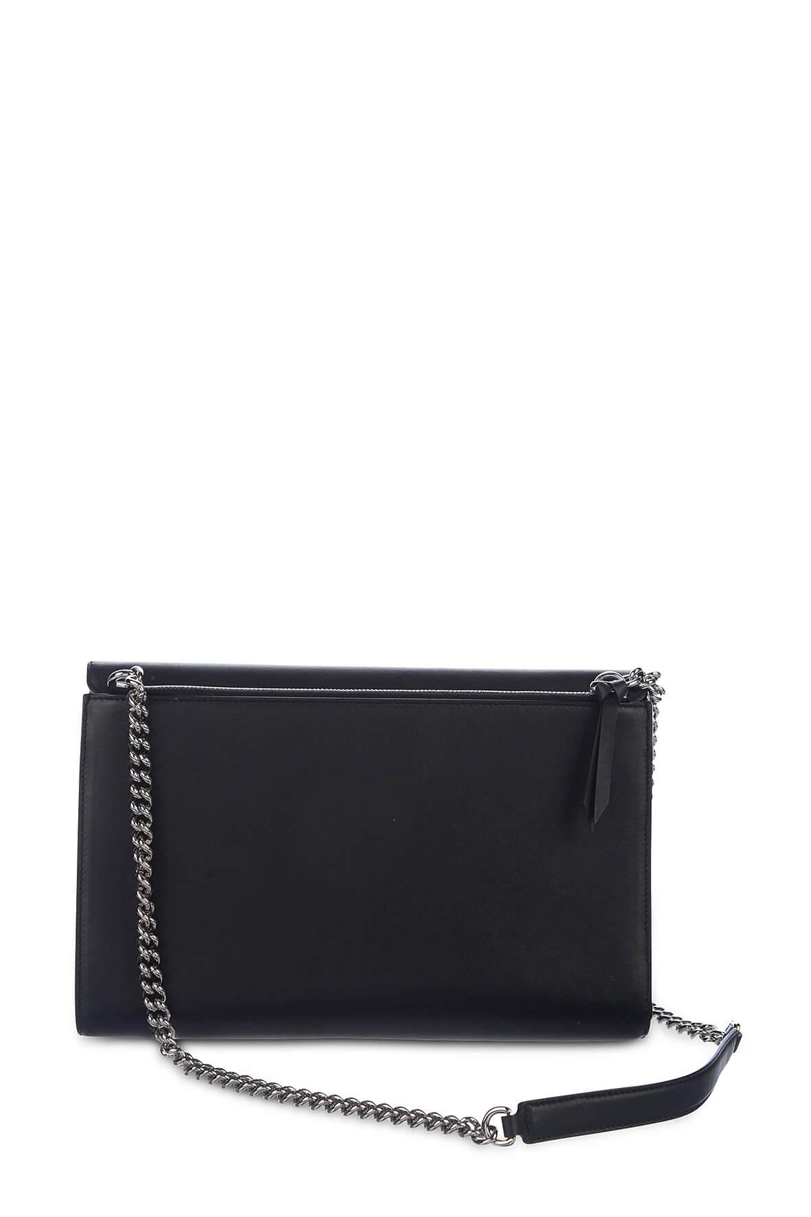 Medium Interlocking Shoulder Bag Black