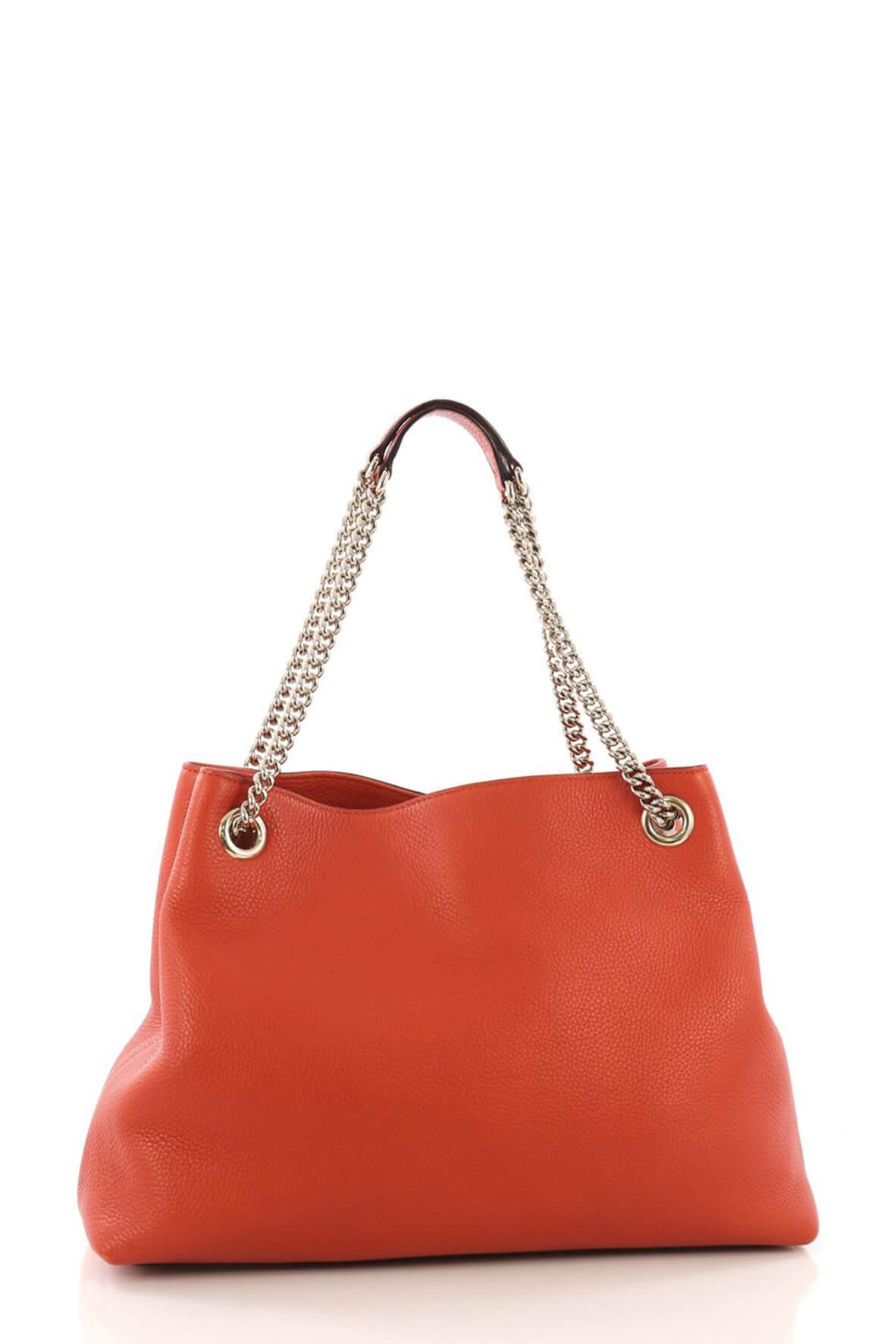 Medium Soho Chain Shoulder Bag Orange
