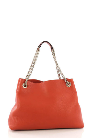 Medium Soho Chain Shoulder Bag Orange