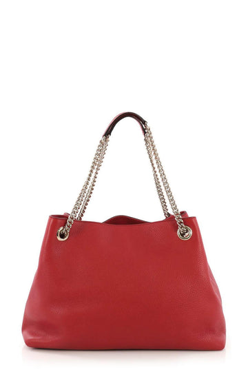 Medium Soho Chain Shoulder Bag Red