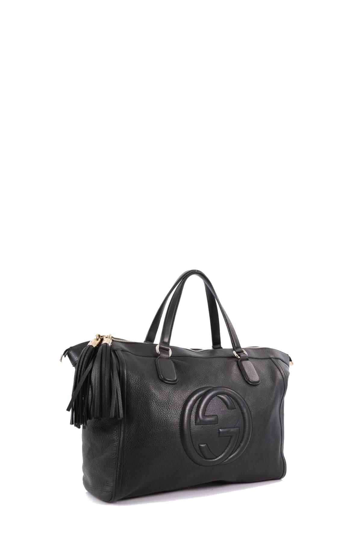 Medium Soho Zip Tote Black