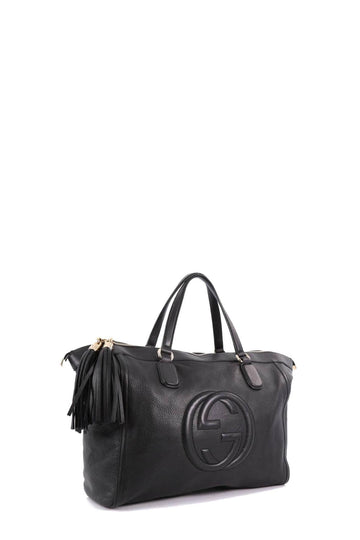 Medium Soho Zip Tote Black