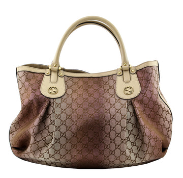Gucci Brown Lurex Scarlett Tote