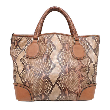 Gucci Brown Python Marrakech Tote Bag