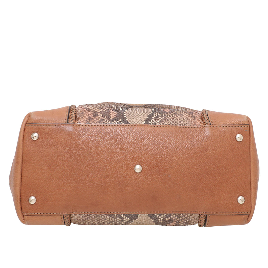 Gucci Brown Python Marrakech Tote Bag