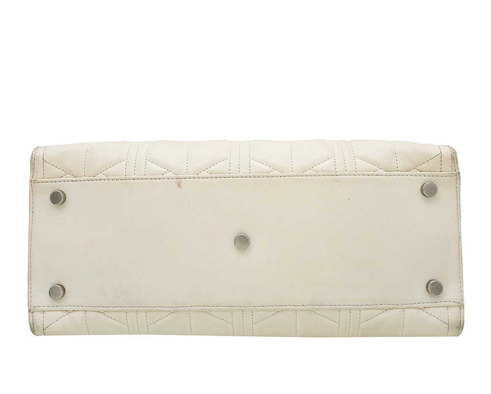 Gucci White Quilted Dionysus Large Tote Bag