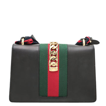 Gucci Black Sylvie Shoulder Bag Small