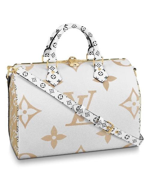 Louis Vuitton Speedy Bandouliere 30 Monogram Geant White