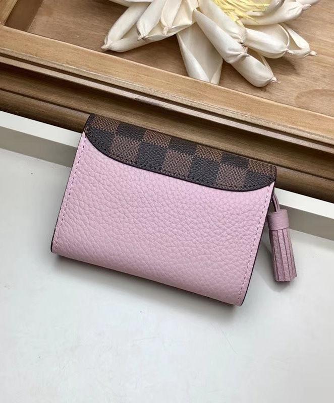 Louis Vuitton Croisette Compact Wallet Damier Ebene canvas w/ grained leather Magnolia