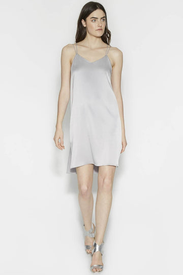 Double Strap Satin Slip Dress