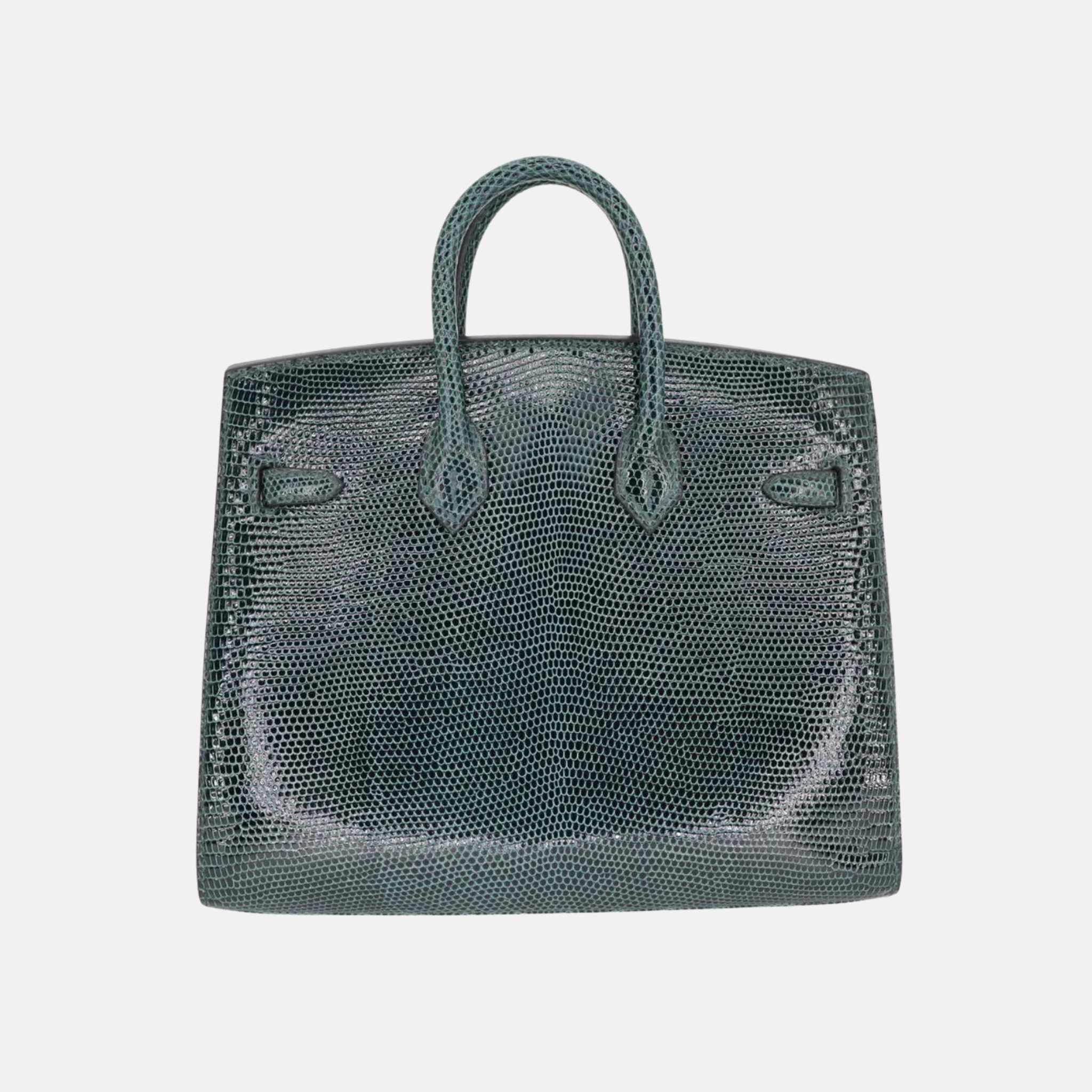 Birkin 20 Lizard Vert Cypres GHW