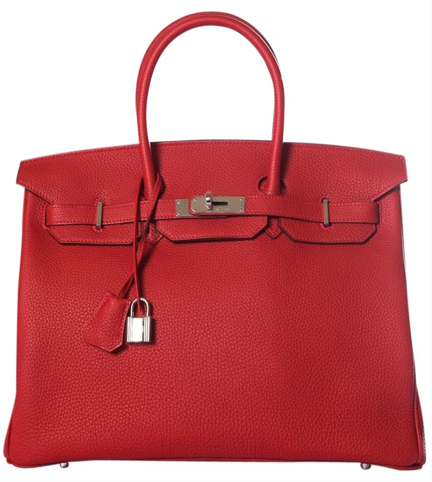 Hermès Birkin Togo Geranium Leather Tote