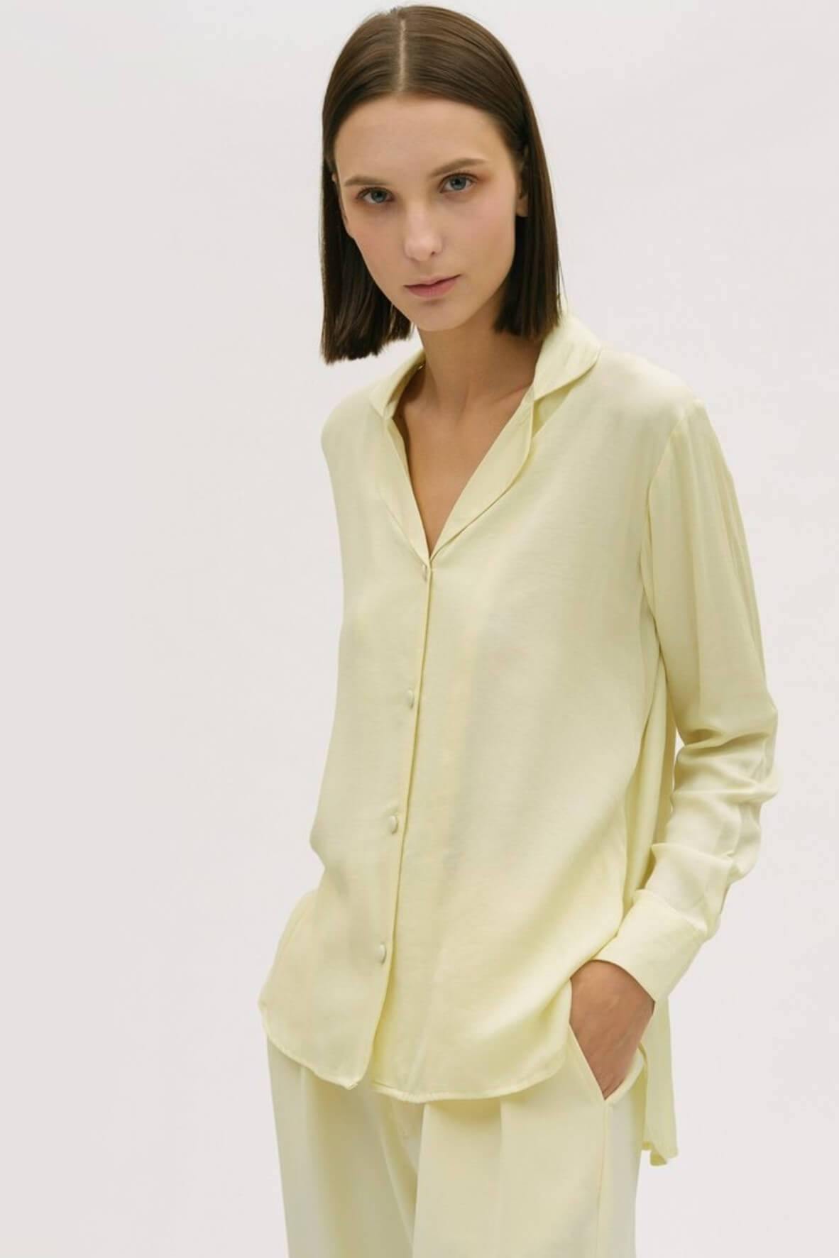 Pyjama Long Sleeve Chalk Yellow Top