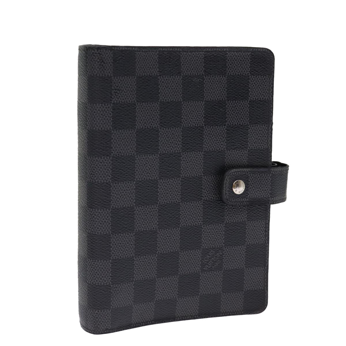 LOUIS VUITTON Damier Graphite Agenda MM Day Planner Cover R20242 LV Auth hk1284