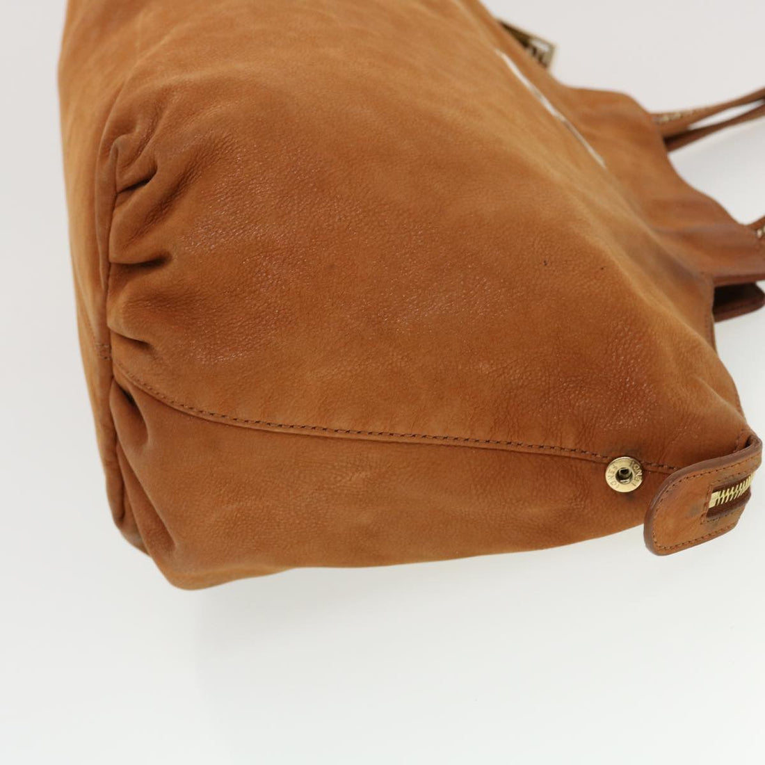 FENDI Tote Bag Leather Brown  hk725