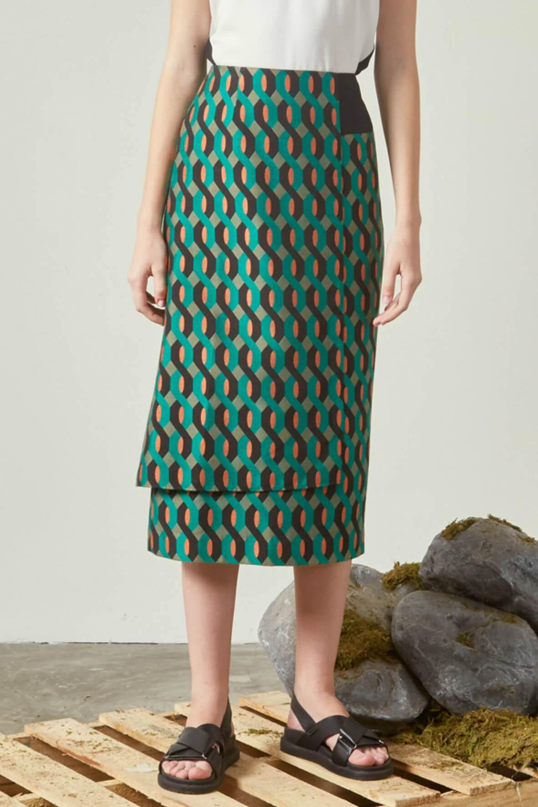 Jacquard Flip Skirt