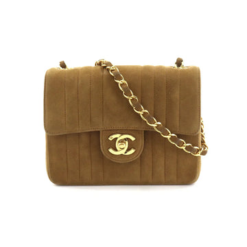 Chanel Vintage suede brown square bag