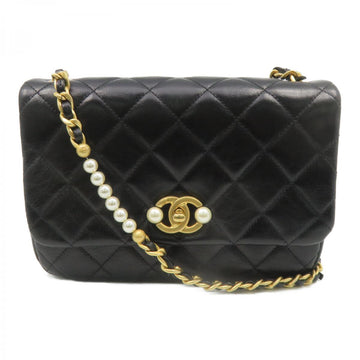 Chanel Flap Bag With Pearl CC And Chain