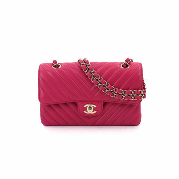 Chanel Pink Chevron classic bag