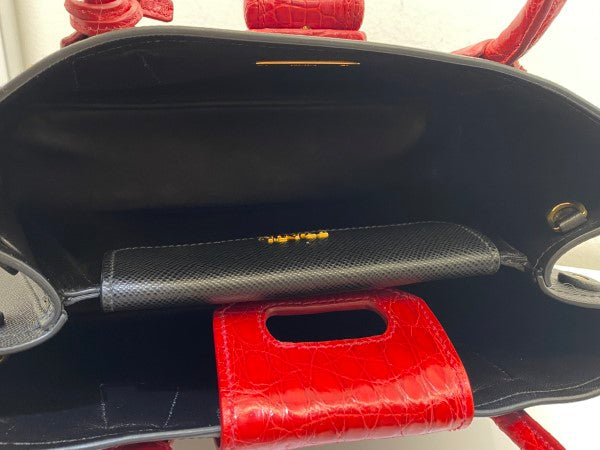 Prada Bicolor Galleria Tote Bag