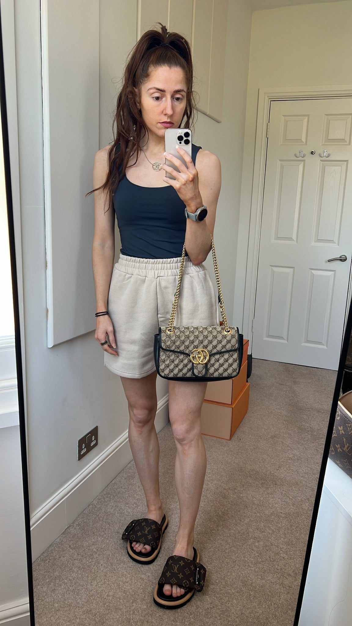 Gucci GG Beige Marmont Small Shoulder Bag (RRP £1,570)