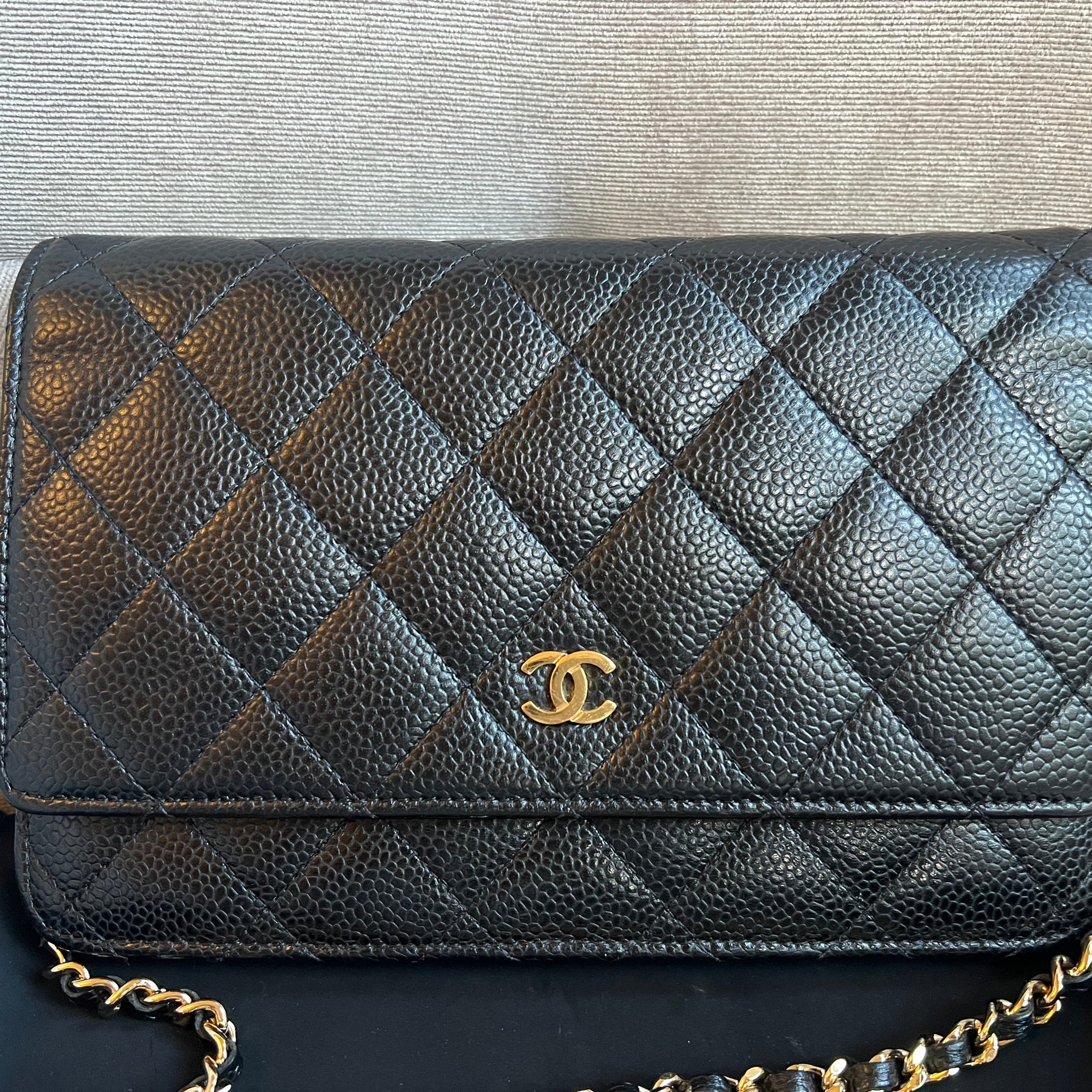 Chanel Black Caviar Wallet on Chain