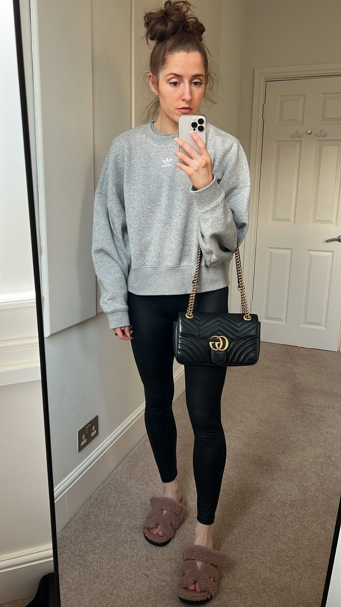 Gucci GG Black and White Marmont Small Shoulder Bag (RRP £1800)