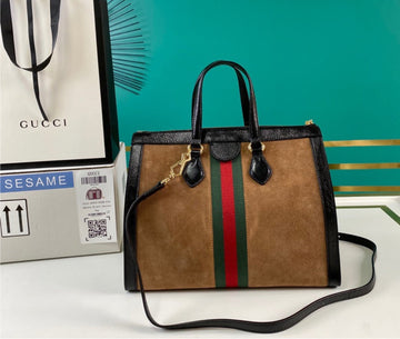 Suede Woman Gucci shoulder handbag