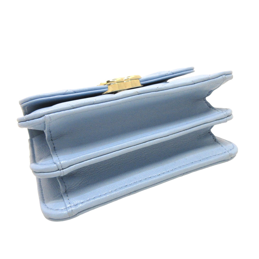 Chanel chain clutch Light blue bag