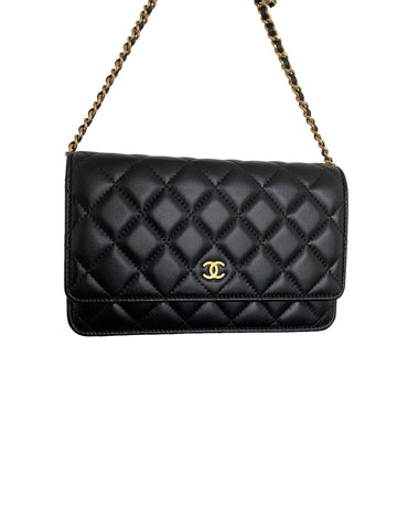 Chanel Black Wallet On Chain