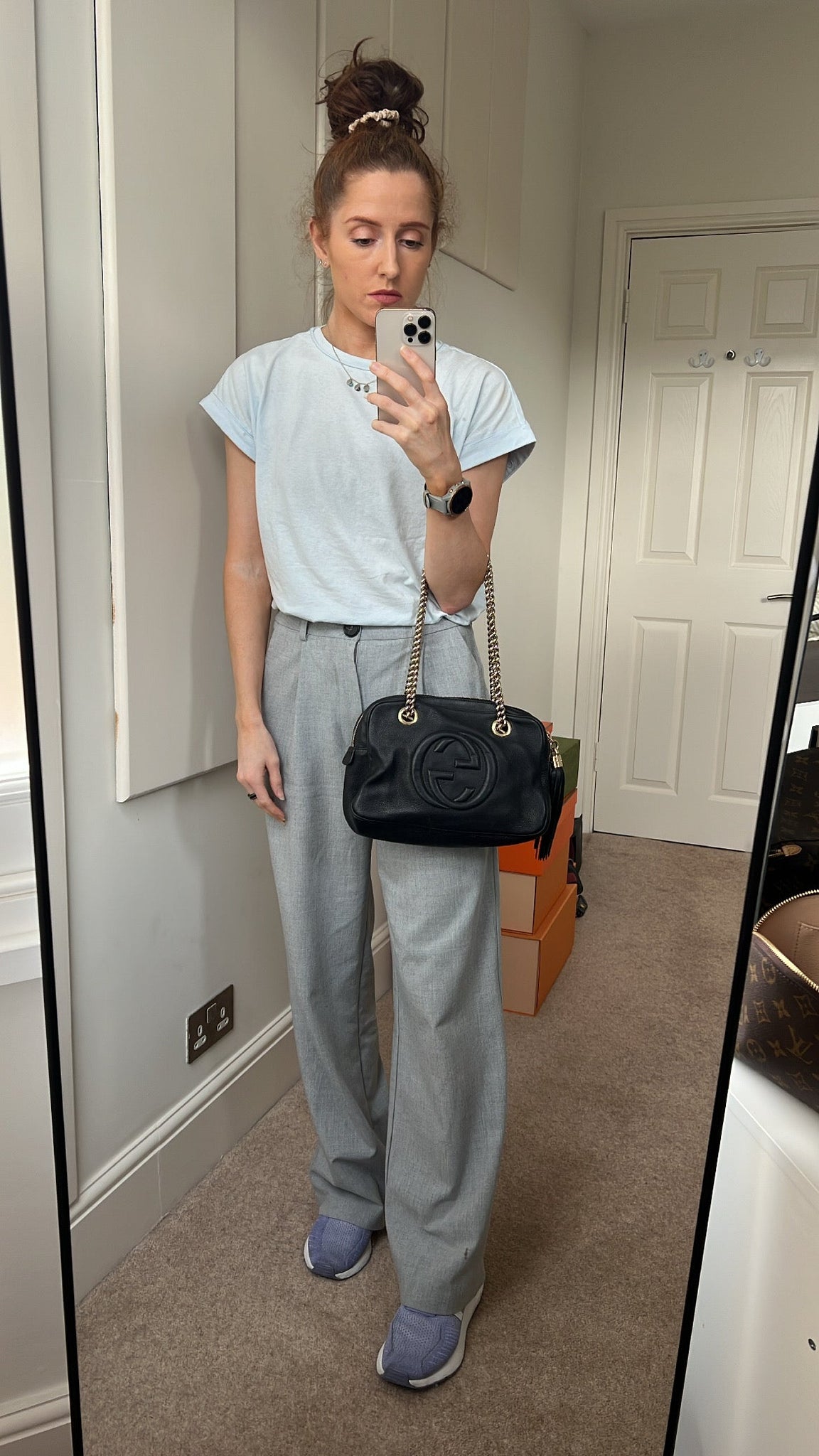 Gucci Black Small Soho Chain Tote