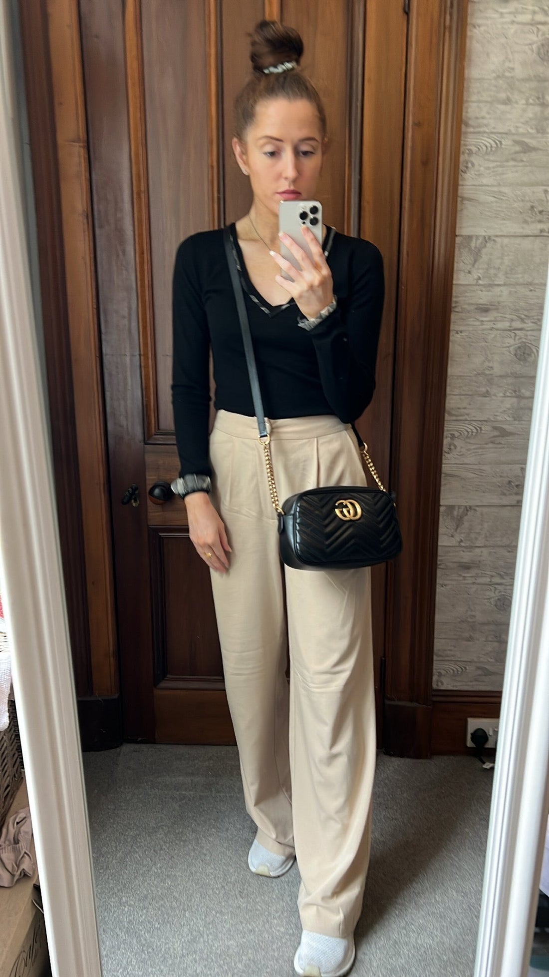 Gucci GG Black Marmont Small Shoulder Bag