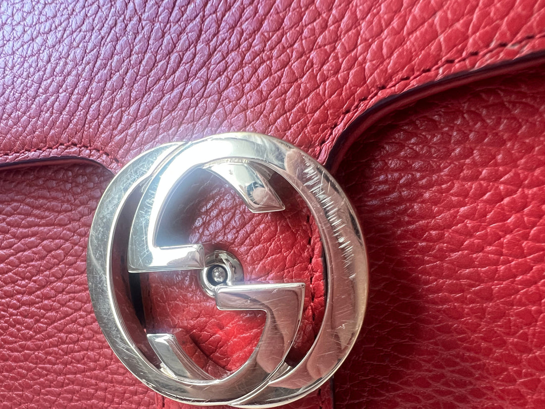 Gucci Interlocking GG Red Small Shoulder Bag
