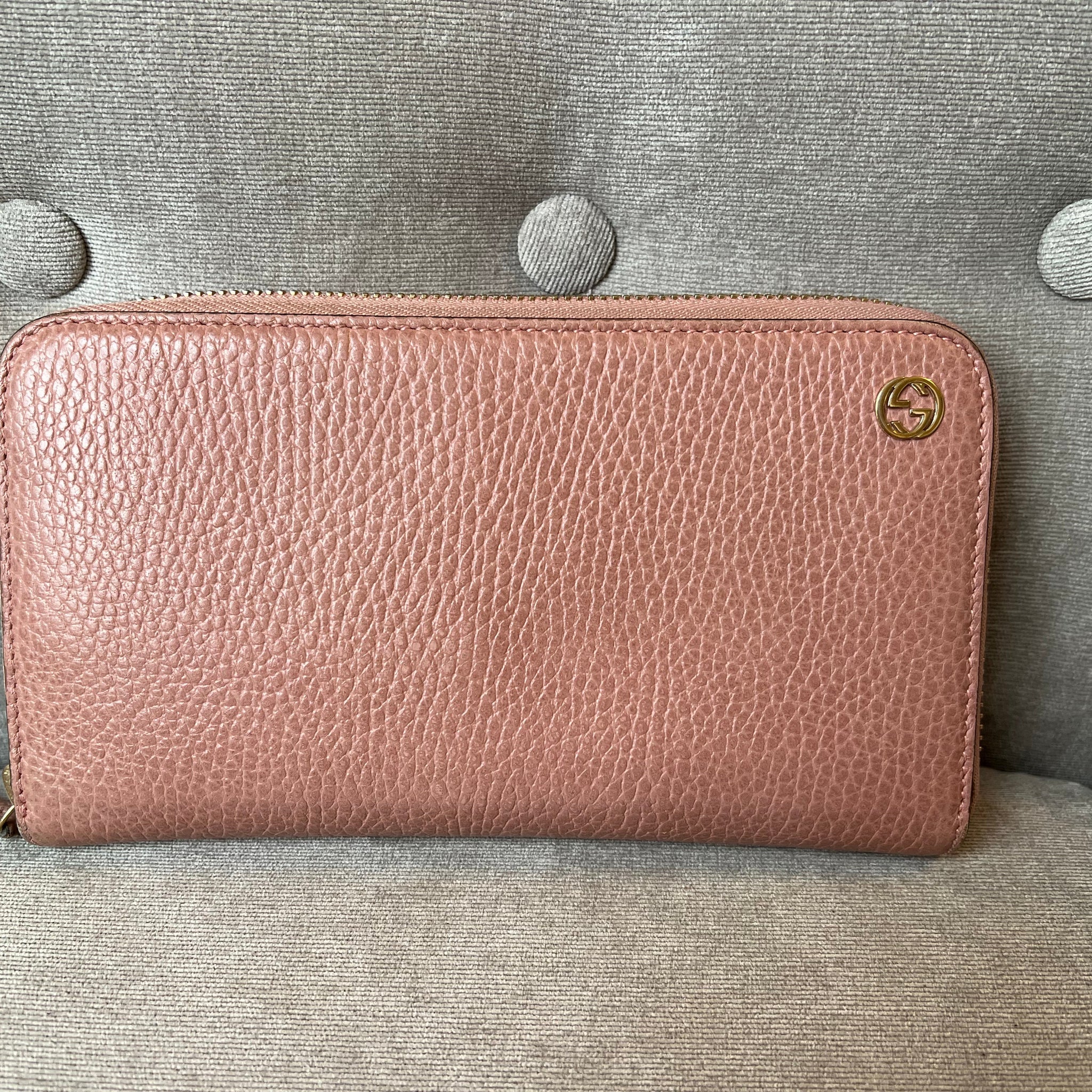 Gucci Pale Pink GG Long Wallet