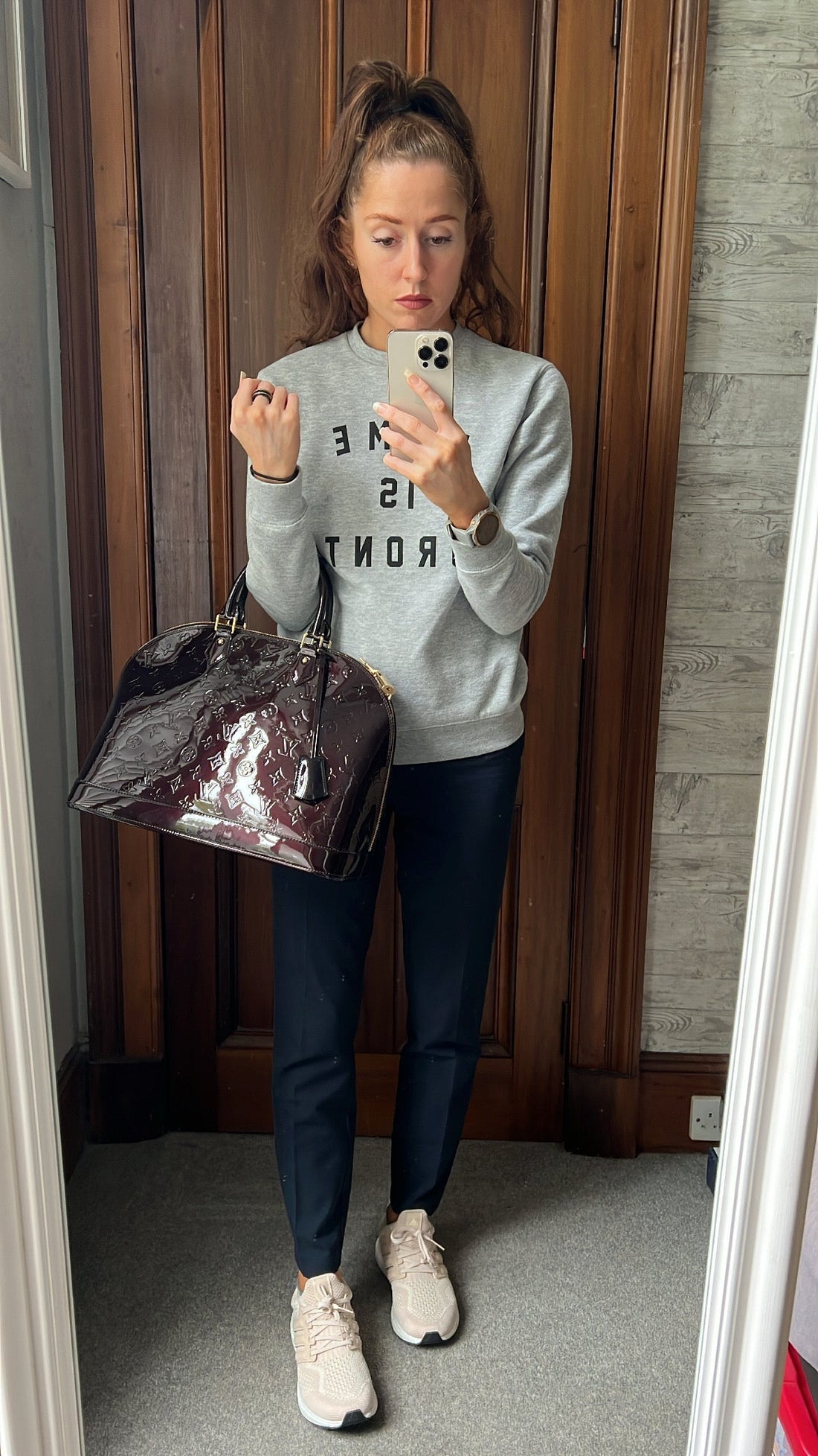 Louis Vuitton Alma Amarante Monogram Vernis