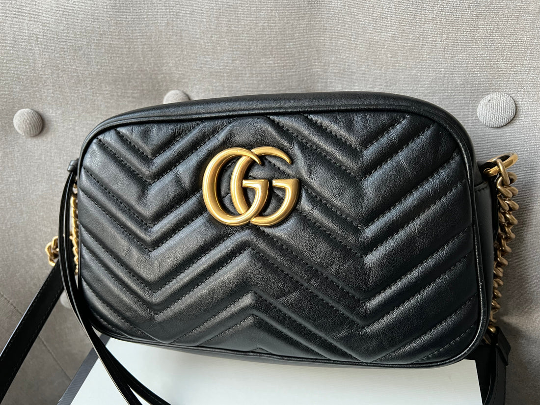 Gucci GG Black Marmont Small Shoulder Bag (RRP £1250)