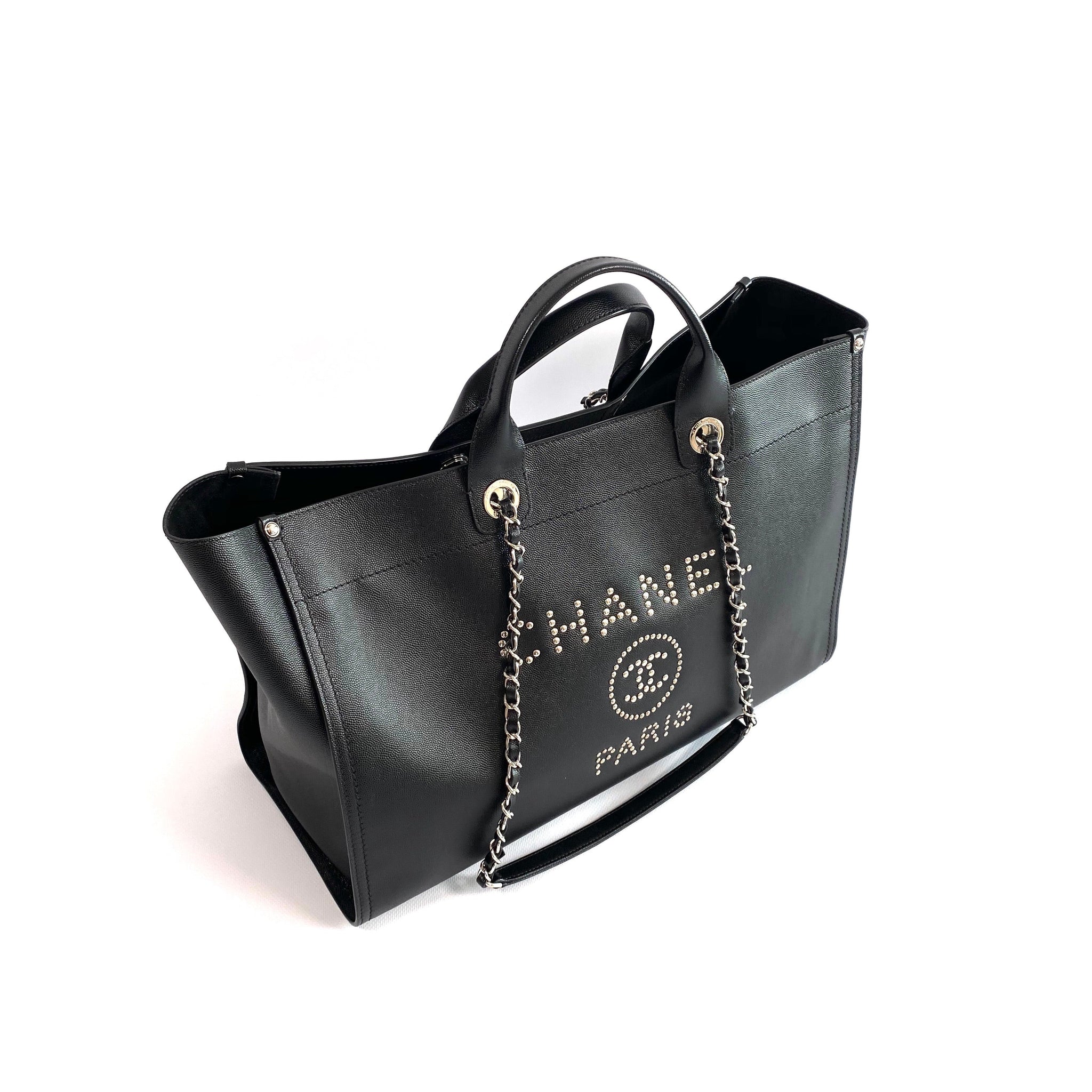 Chanel Deauville Grained Calfskin Leather