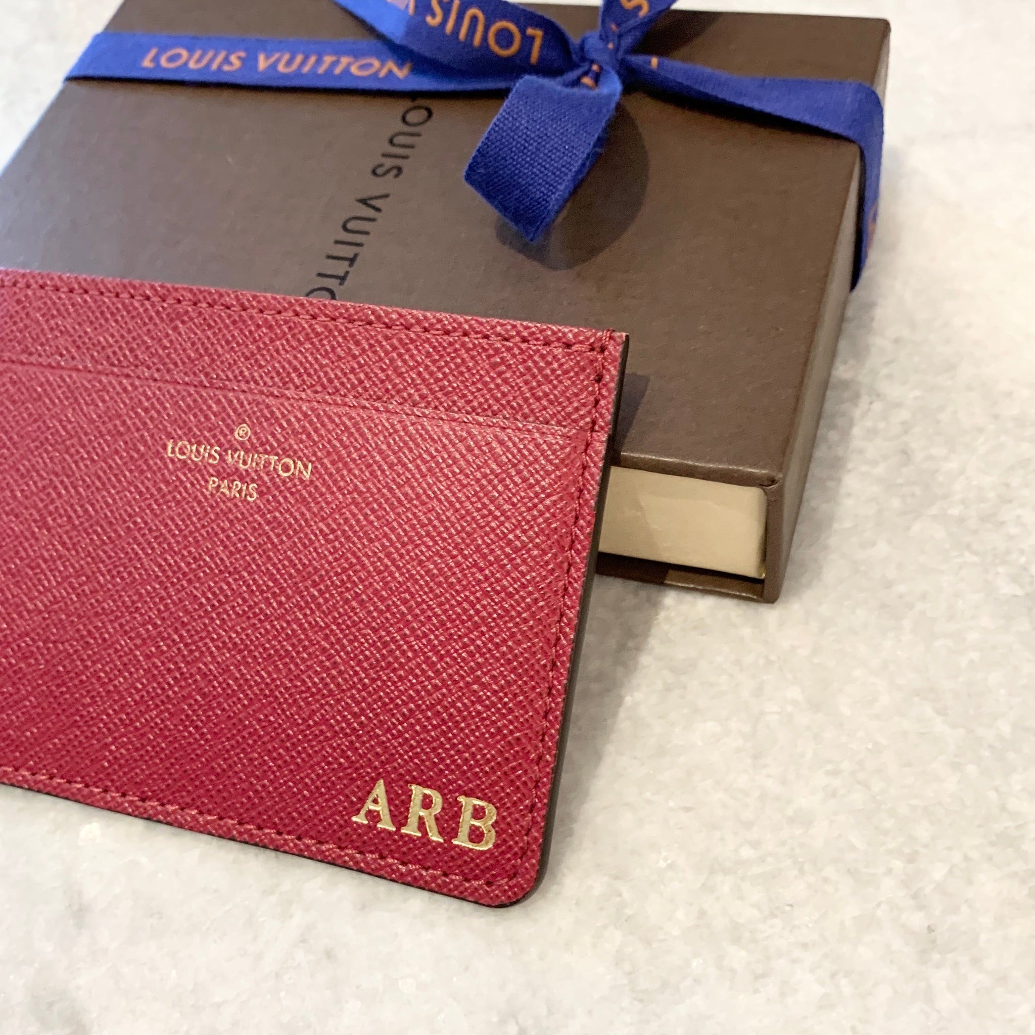 LOUIS VUITTON Calfskin Jeanne Wallet Credit Card Insert In Fuchsia