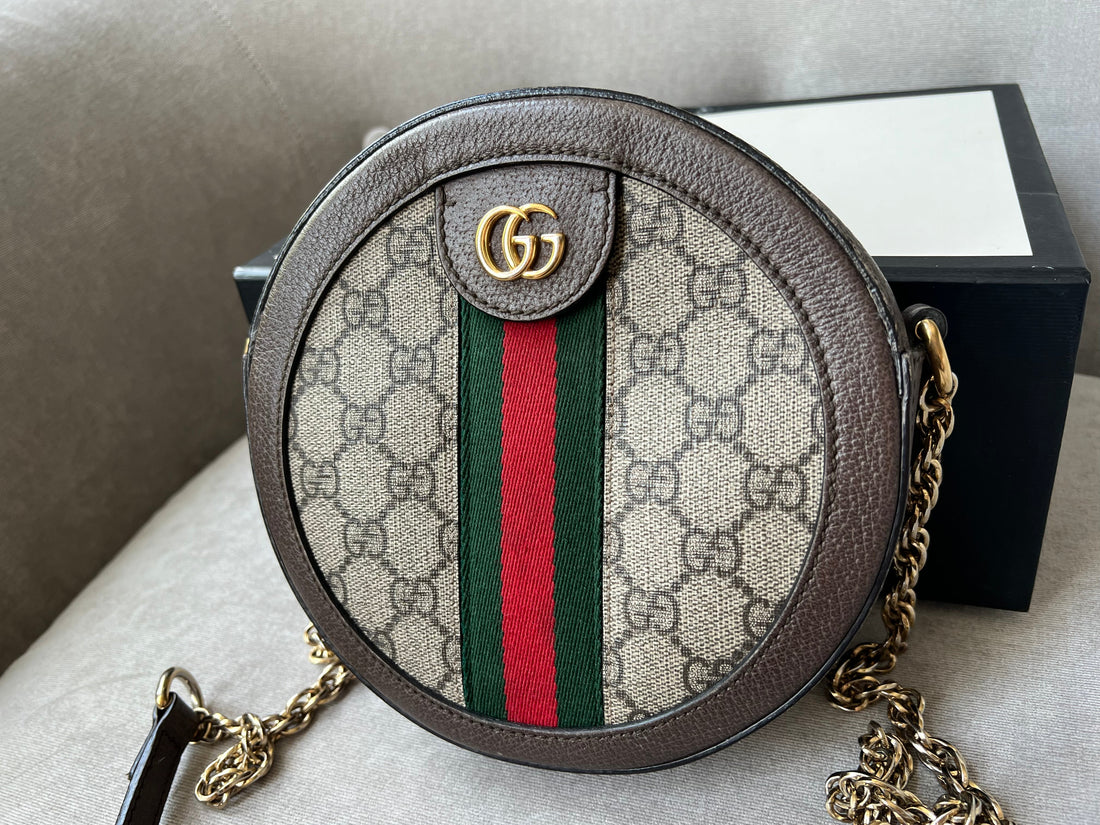 Gucci GG Ophidia Mini GG Round Shoulder Bag