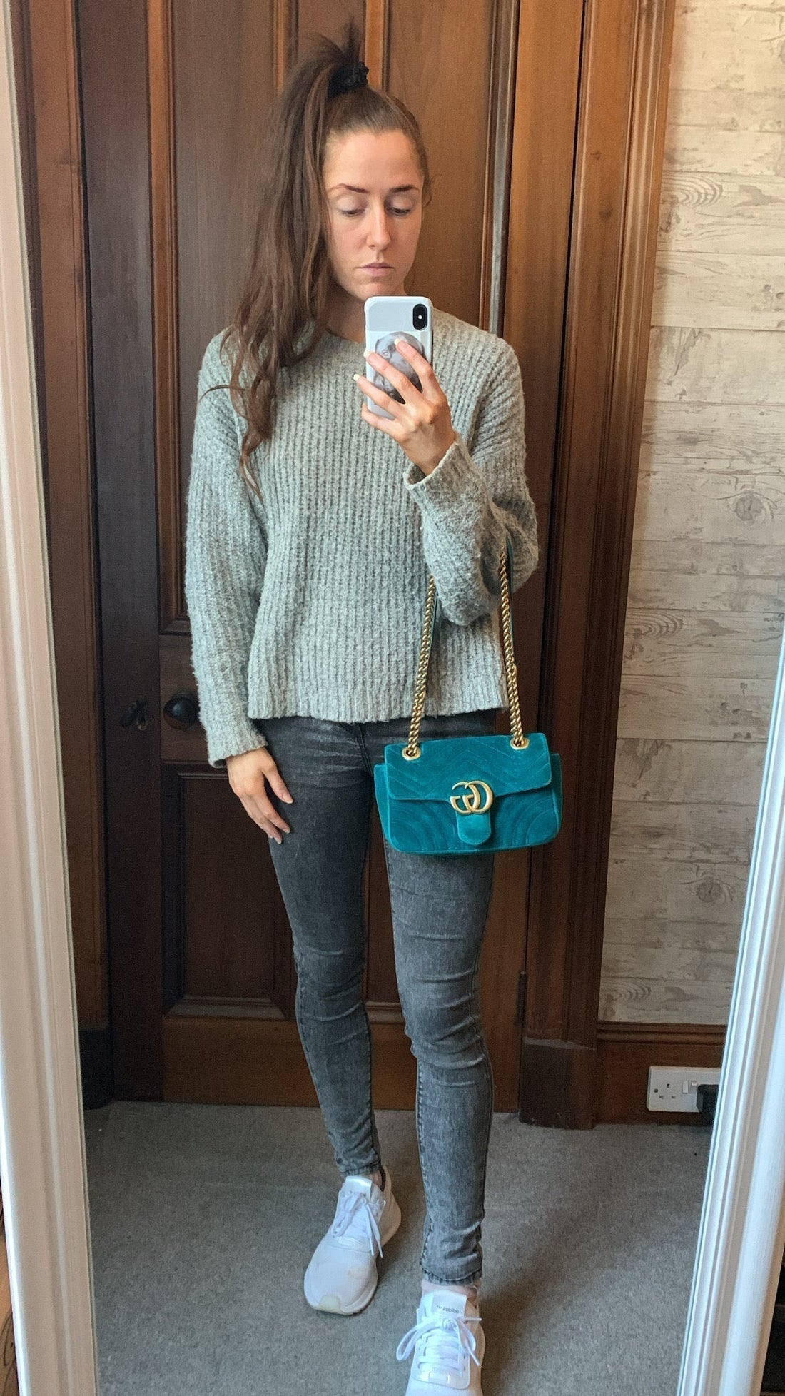 Gucci GG Mini Velvet Marmont Mini Shoulder Bag