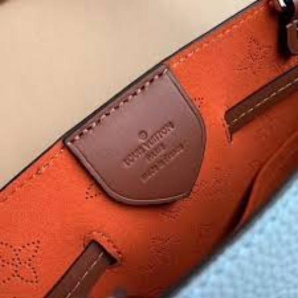 Louis Vuitton Girolata Handbag Mahina Bleu Horizon Pumpkin