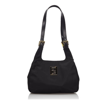 Fendi Black Nylon Fabric Shoulder Bag Italy