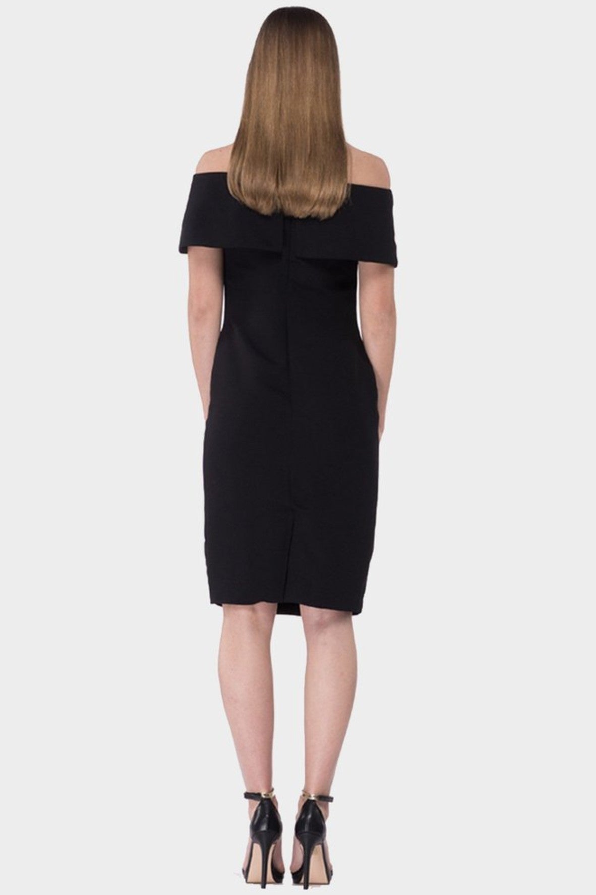 Faith Off Shoulder Dress In Black