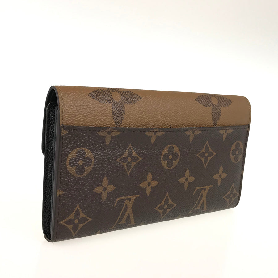 LOUIS VUITTON Monogram Giant Reverse Portefeiulle Sarah M80726 Long wallet Folding cover lid