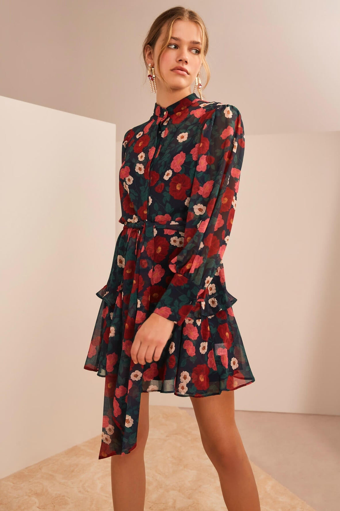 Waves Long Sleeve Dress