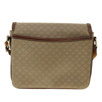 Celine Macadam Canvas Shoulder Bag Beige  ki2254