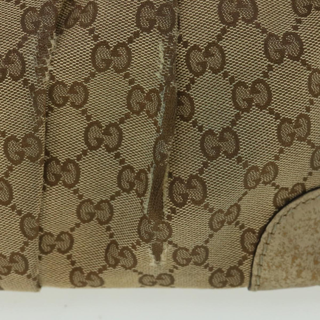 GUCCI GG Canvas Shoulder Bag 2way Beige  ki2405