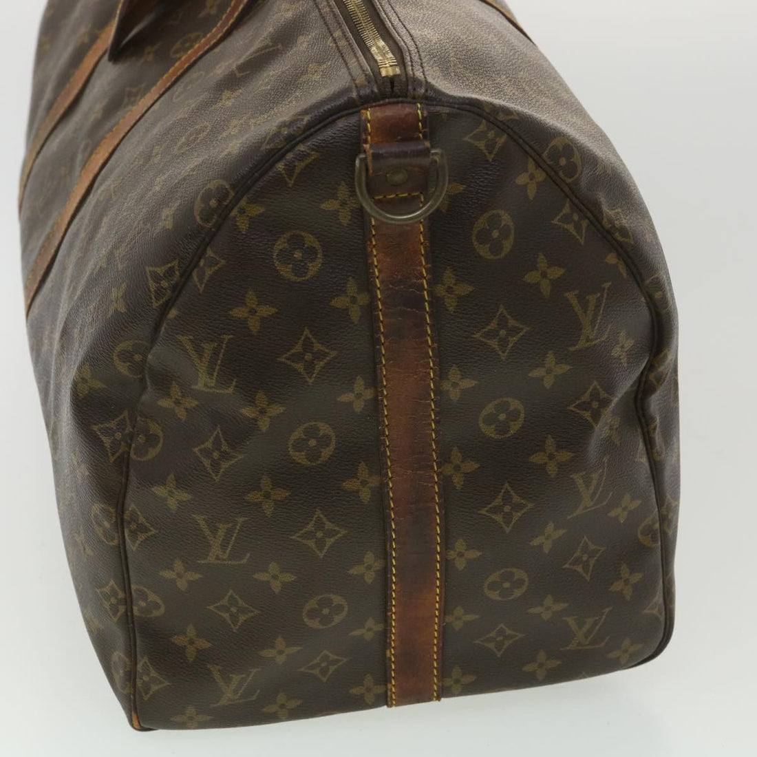 LOUIS VUITTON Monogram Keepall Bandouliere 55 Boston Bag M41414 LV Auth ki2612