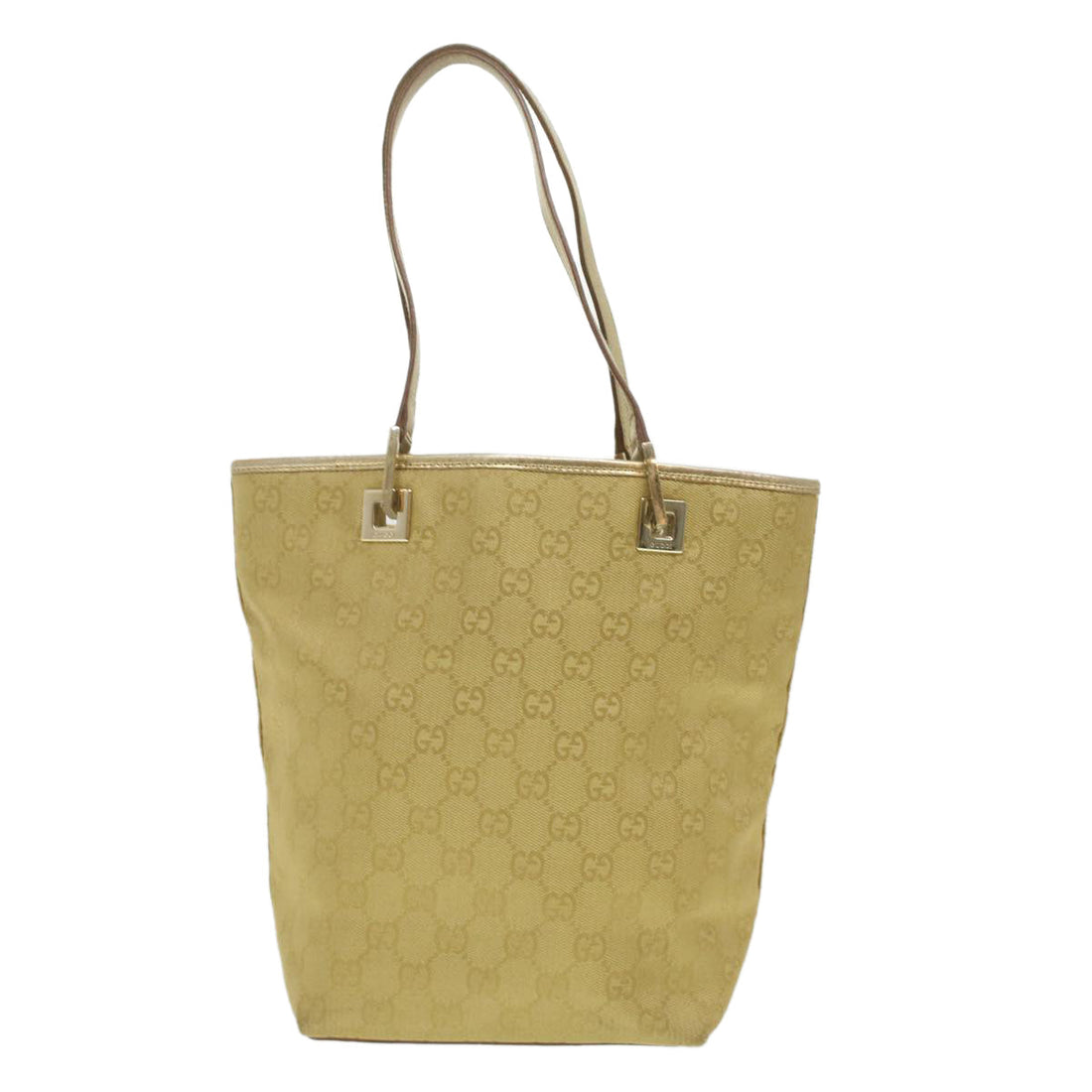 GUCCI GG Canvas Tote Bag Gold Tone 002.1099.001998  ki2751